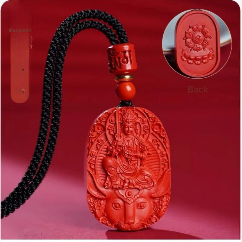 Sima Is Ethereal Cinnabar Jade Pendants Unisex-9