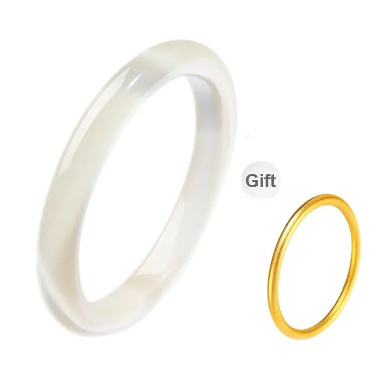 LIANGYUXI Glass Cat Eye Jade Bangles Women's-14