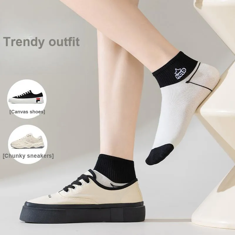 Cotton Gene Ankle Socks Women's 5 Pack-23