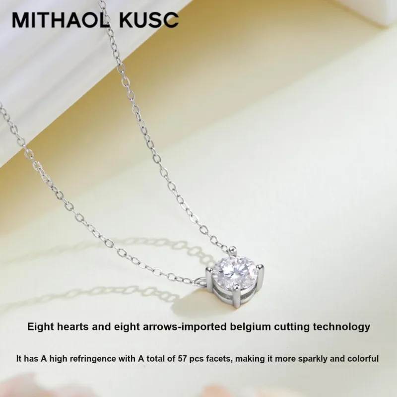 MITHAOL KUSC 925 Sterling Silver Necklaces Women's-4