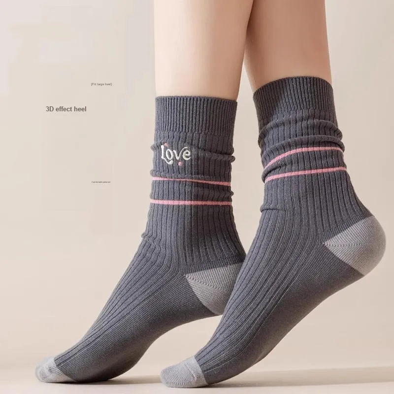 JIAZINI Mid Calf Socks Women's Combo Set-10