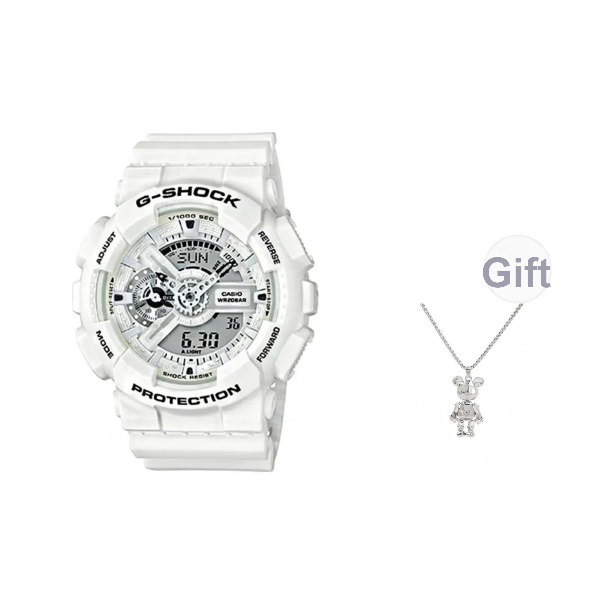 Г Shock Кварцевый Механизм Часы Унисекс Черный Циферблат