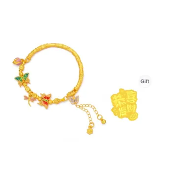 Lao Feng Xiang S925 Silver Bracelets Women's