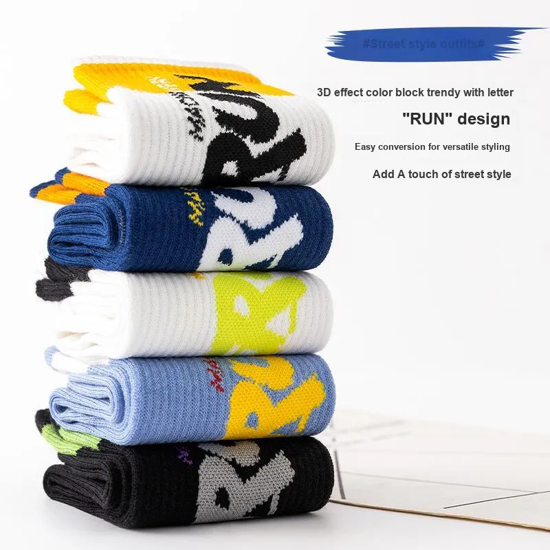 Cotton Gene Mid Calf Socks Men's 5 Pack-2