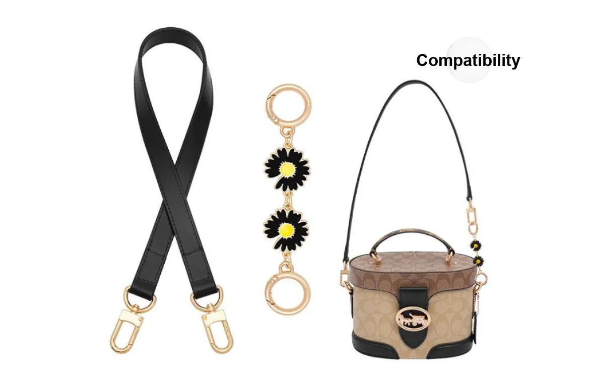 GUYI Alloy Bag Accessories Women's Black