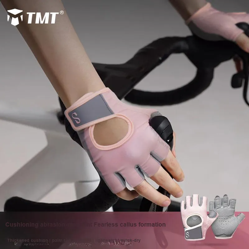 TMT Fitness Gloves Abrasion Resistant Cherry Blossom Pink-1