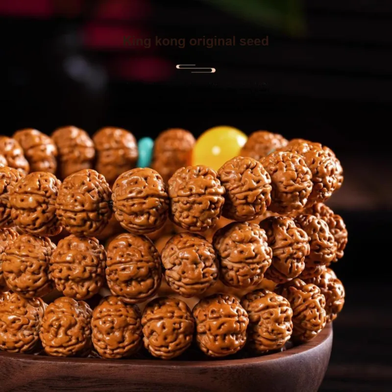 DALONG King Kong Bodhi Seeds Good Luck Beaded Bracelet Unisex-3