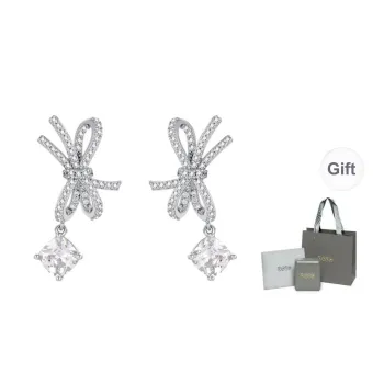YPYN 925 Sterling Silver Stud Earrings Women's Silver