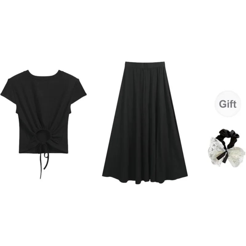 PAVEA Two Piece Skirt Sets Women's-1