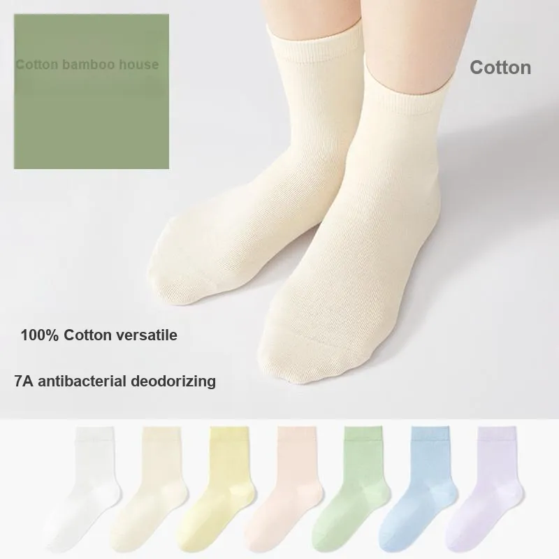 B&C.Room SS24 Mid Calf Socks Fall Winter Women's 5 Pack-9