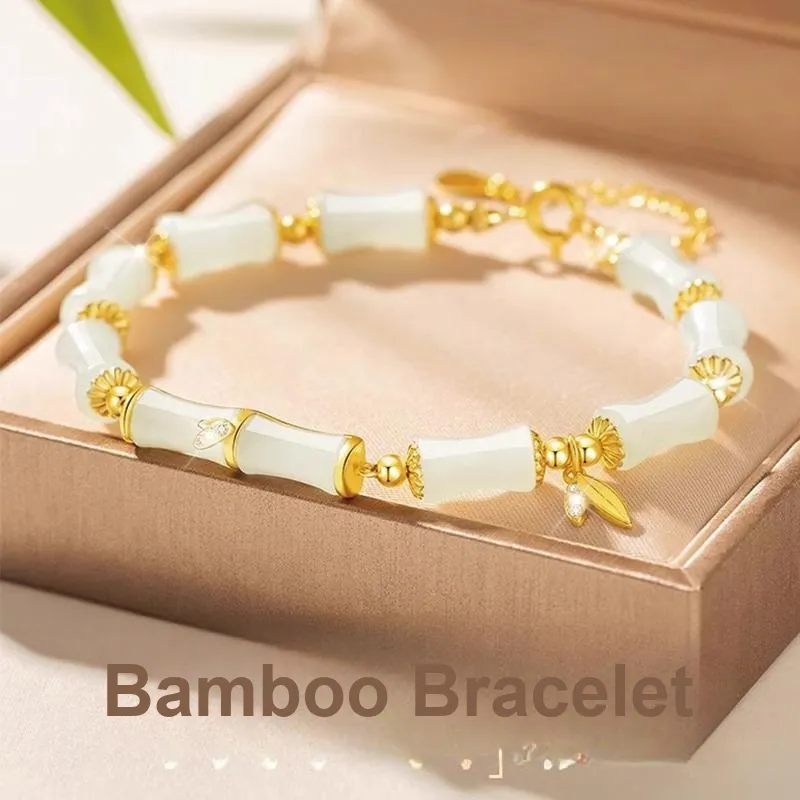 SGE Hetian Jade Bracelets Pale Greenish White Jade Women's-1