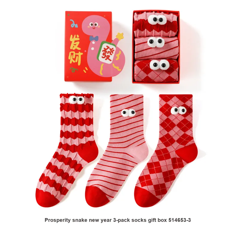 Caramella Mid Calf Socks Women's Box 3 Pack-7