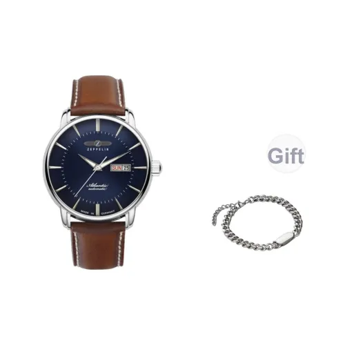 ZEPPELIN Автоматический Механический Часы Мужские Циферблат Синего Цвета