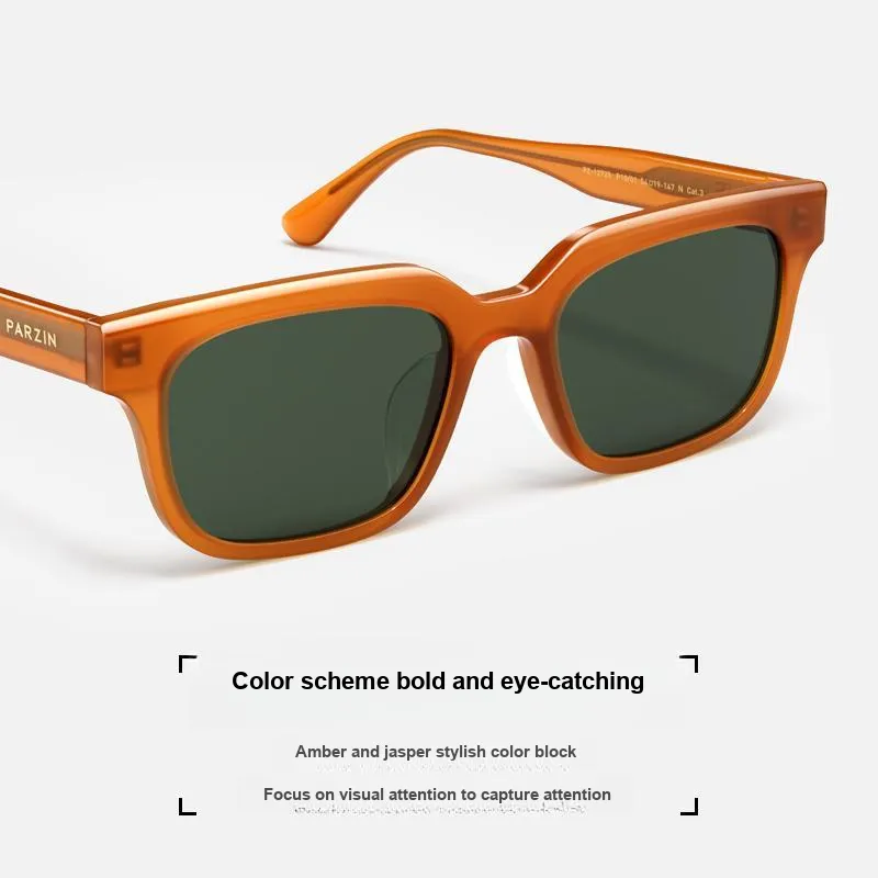 PARZIN Square Ink Lenses Unisex-1