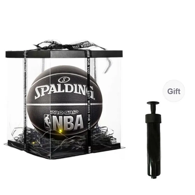 SPALDING x NBA PRO GRIP Series PU Basketball Black Size 7 Training Unisex-9