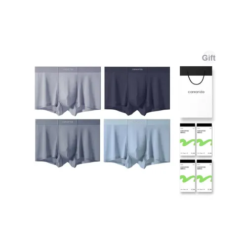 Clarkarida Боксеры Мужской Сумка для покупок 4 шт