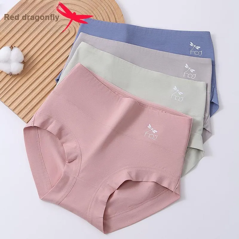 RED DRAGONFLY Cotton Panties Women's Gift Box Set Of 4-2