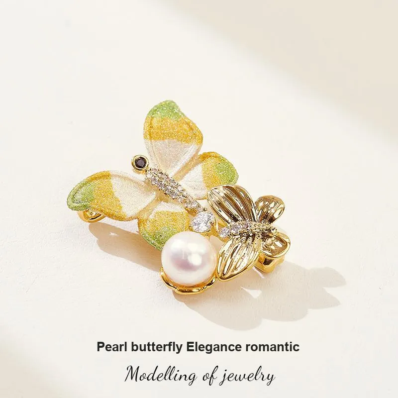 Mofei Pearl Brooches Women's-2