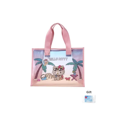 Miniso x Sanrio Liuo Hello Kitty Лето Черная кожа Коллекция BEACH BAG Мерч по IP