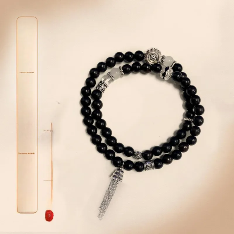 The Years Are Quiet Ebony Wooden Bracelets Unisex-1
