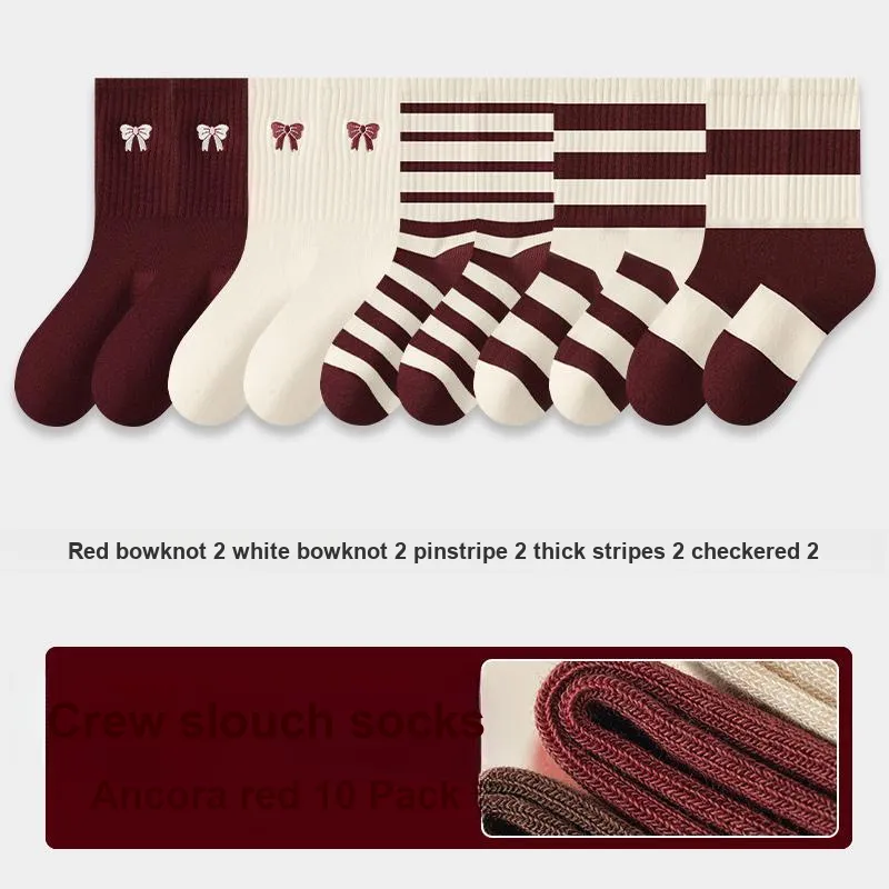 KJ Mid-Calf Socks Unisex Multi Combo Set-61