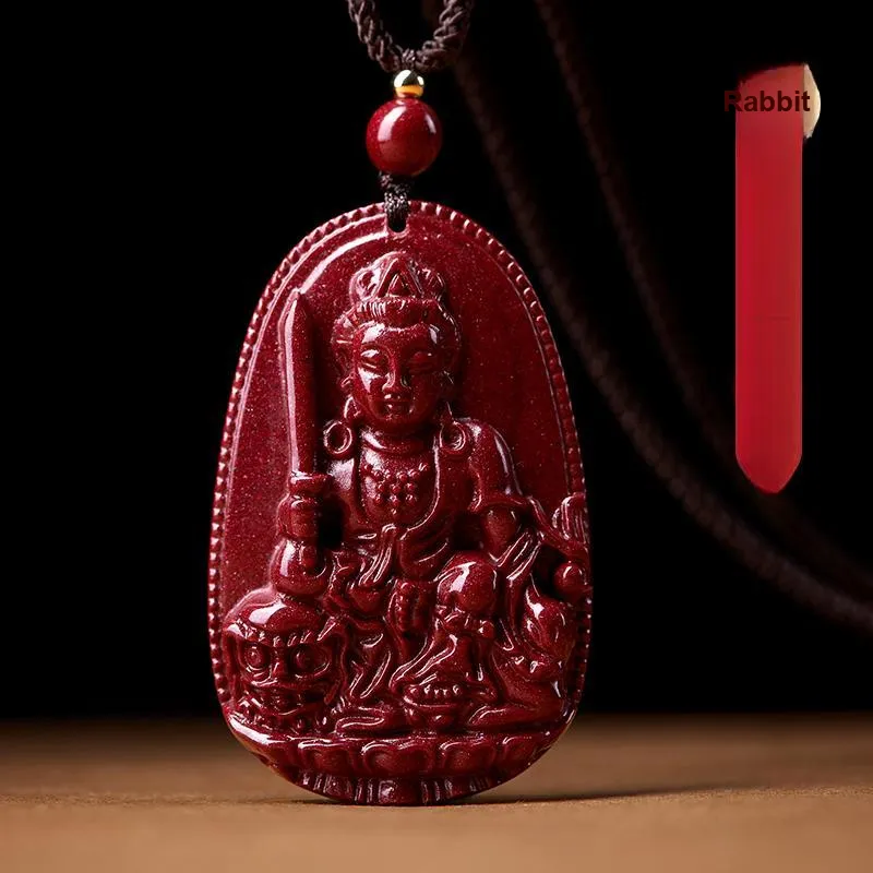 LOVING Reconstructed Cinnabar Necklaces Unisex-5
