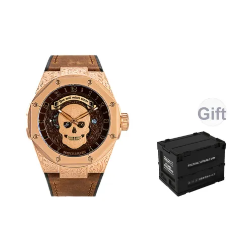 NSQUARE Magician Co-брендинг Мужские автоматические механические часы Часы Мужские Золотистый циферблат