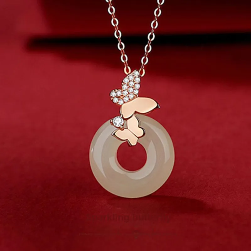 Love Jewelry Pendants Pale Greenish White Jade Unisex-1
