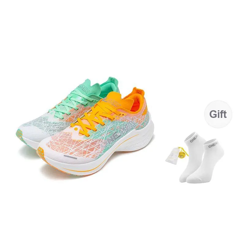 ONEMIX Chasing Light Running Shoes Unisex Cherish Orange Green-0