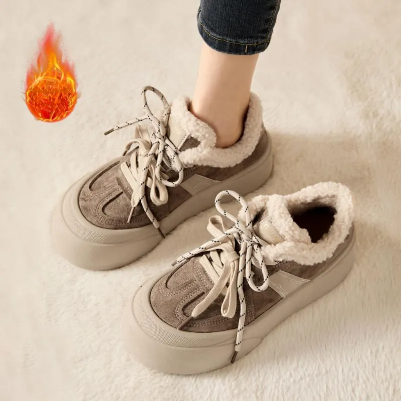WESTLINK Warm Anti Slip And Wear Resistant Low Top Skateboard Shoes Women's-3