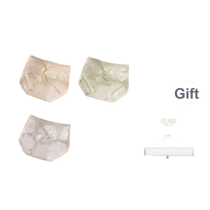 XIA.WA.ZHI.XIU Underpants Women's Shopping Bag 3 Pack-32