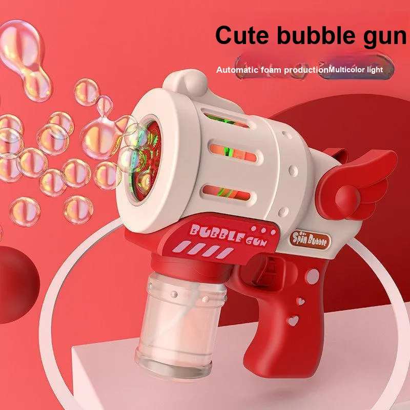 OLOEY Fully Automatic Handheld Light Bubble Gun Bubble Machines-1