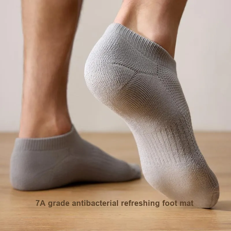 YOUKESHU Ankle Socks Men's Shopping Bag 5 Pack-16