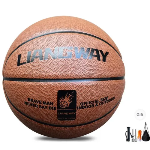 Vartsing x LIANGWAY Basketball Brown Size 7 Training Unisex