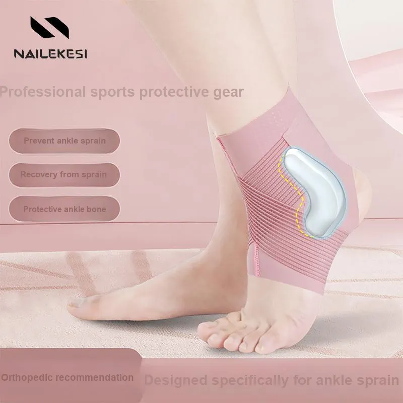 NAILEKESI Ankle Braces Soccer, Basketball, Running, Cycling, Skiing Unisex Polyester, Elastane-26
