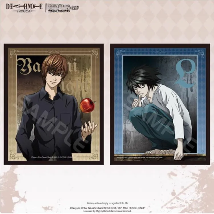 Xhdm Death Note L And Light Yagami Anime Artboard Prints-1