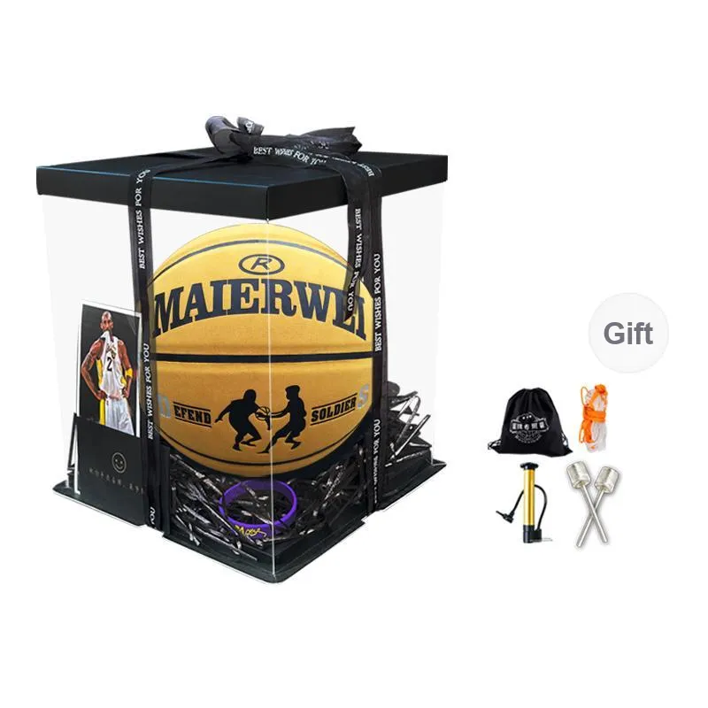Melway Microfiber Leather Basketball Yellow Brown Size 7 Training Unisex-6