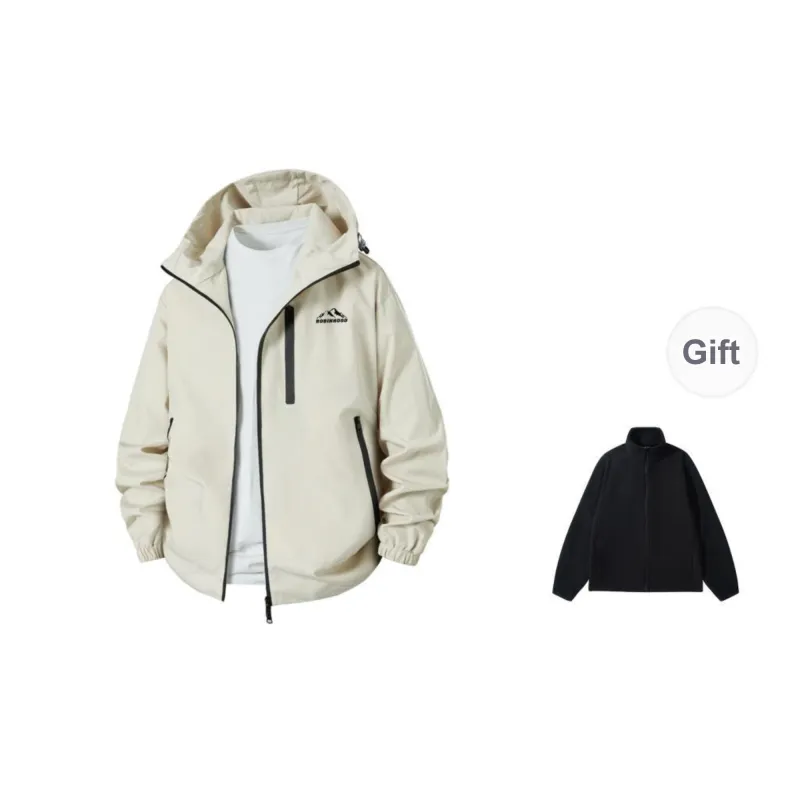 ROBINHOOD Water-Resistant Windproof Breathable Warm Water-Repellent Windbreaker Jacket Unisex-11