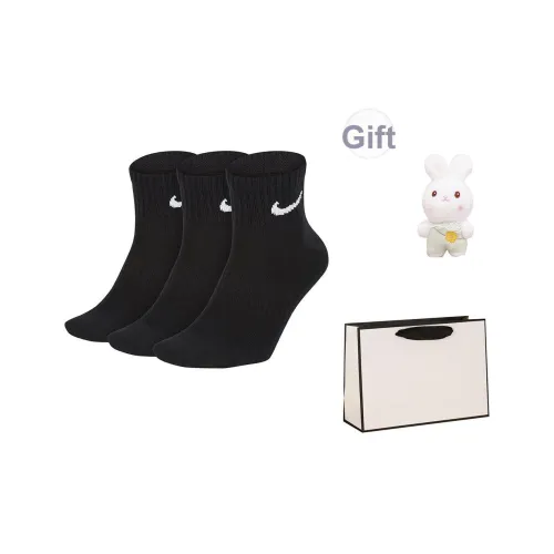 Низкие носки Nike унисекс 3 пары 6 упаковок черные