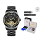 All Black Black Gold[Luxury Box+Leather Strap]