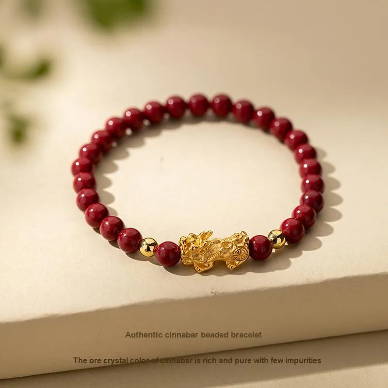 Encounter Gift Reconstructed Cinnabar Bracelets Unisex-1