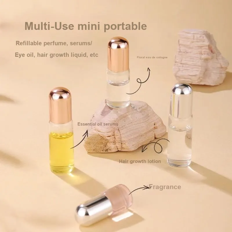 ZHENZI Mini Rollerball High End Portable Refined Sample Empty Bottle 5ml Dosing Tool-5