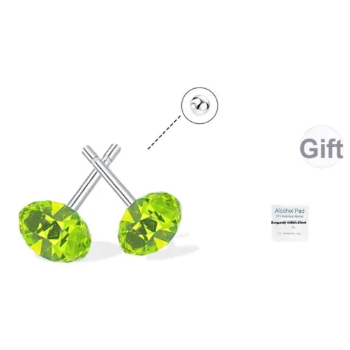 UX Титановые и стальные серьги-гвоздики унисекс