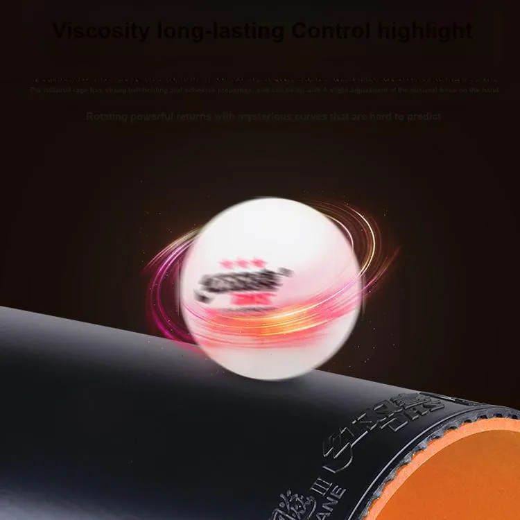 DHS Table Tennis Rubbers Sponge Inverted Rubber Quick Attack Compatibility Advanced Model, Adults Black Red-1