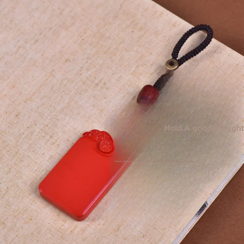 Stone On The Line Cinnabar Car Hanging Keychain Unisex-4