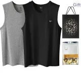 Crew Neck 2 Pack (Black+Heather Gray) 2 Pcs, Easy to Wash!