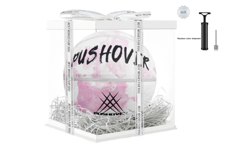 PUSHOVER PU Basketball Pink Size 7 Training Unisex-21