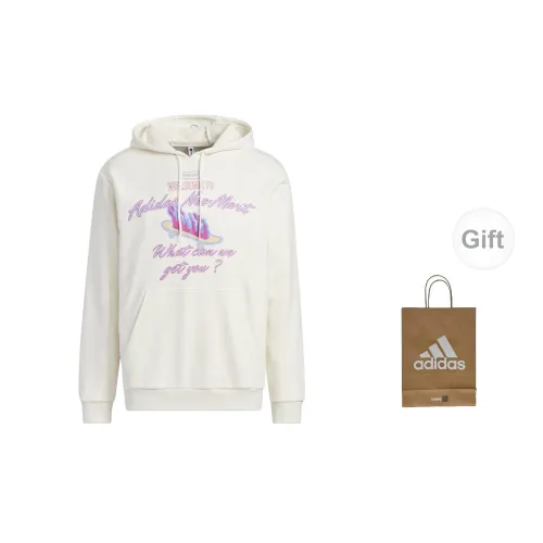 Adidas Sweatshirts Unisex Pink And White Sweatshirt+Gift Bag