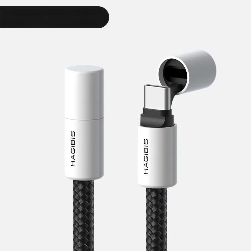 HAIBEISI 0.25/1.2/2m Type C To Type C 240W Charging Cable-1