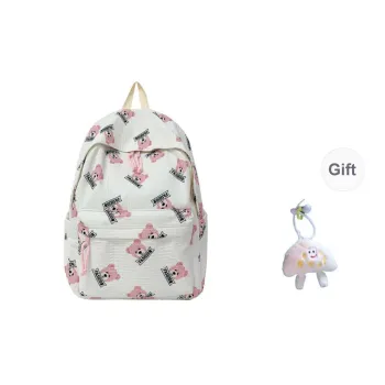 URBAN FOREST Composite Cloth Backpack Unisex Pink/Green/Black/Khaki